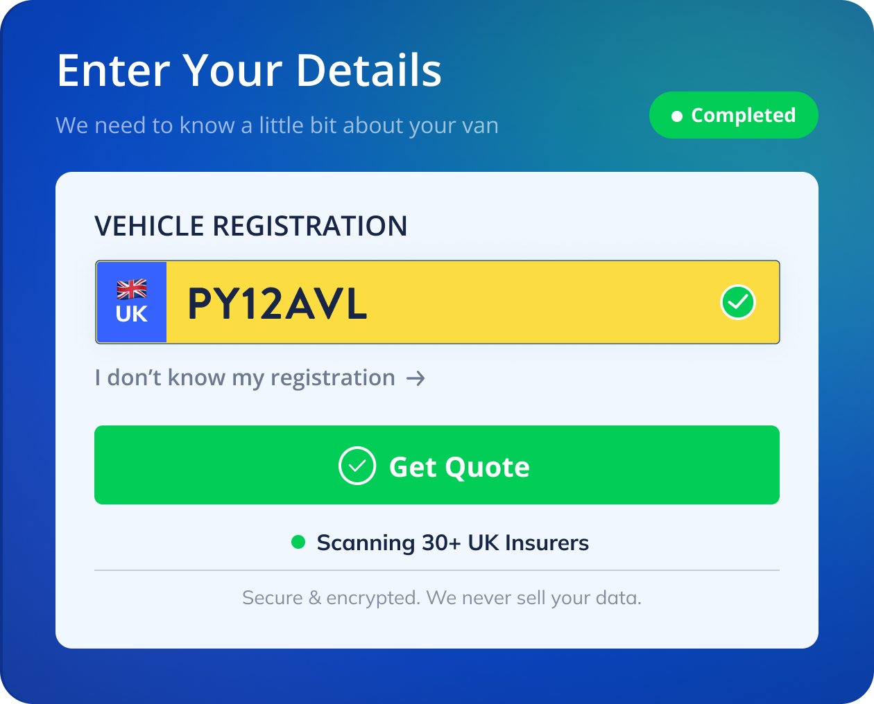Enter your details